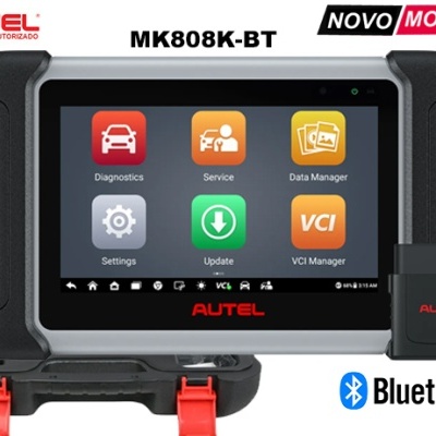 Scanner automóvel AUTEL MK808K-BT com ecrã tátil e interface Bluetooth