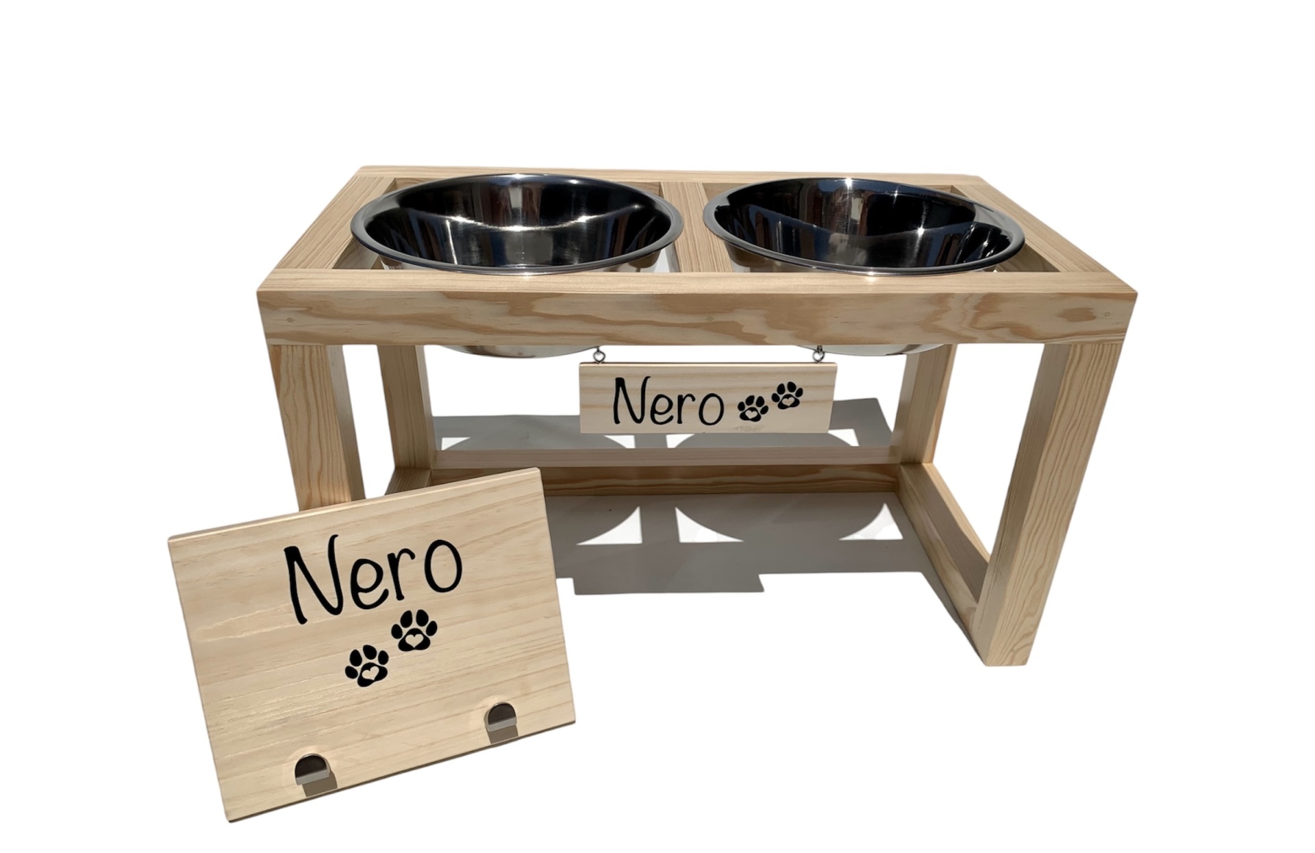 Kit Comedouro + Hanger ou Box Personalizáveis