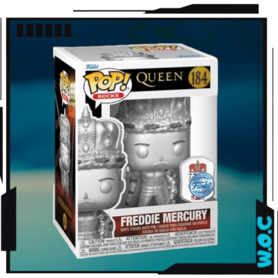 Figura Funko Pop! Rocks Freddie Mercury número 184 em embalagem