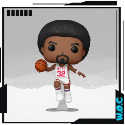 Figura Funko Pop de jogador de basquete com uniforme dos Nets branco e número 32
