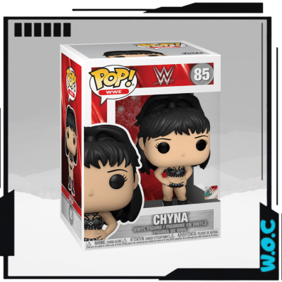 Figura Funko Pop! WWE Chyna número 85 em embalagem