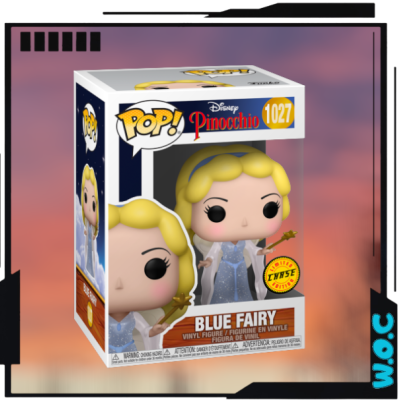 Figura Pop! Blue Fairy Disney de vinil na caixa oficial