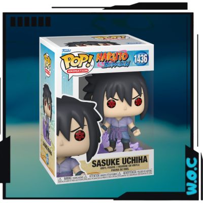 Figura de vinil Funko Pop Sasuke Uchiha Naruto Shippuden nº1436 na caixa