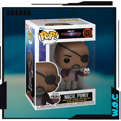 Funko Pop! Nick Fury nº 1253 da coleção The Marvels em embalagem original