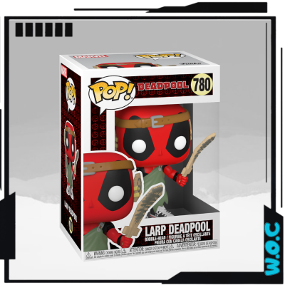 Figura Funko Pop! de Deadpool na caixa