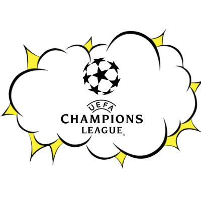 Balão de diálogo preto com texto 'BOOM!' e contorno amarelo