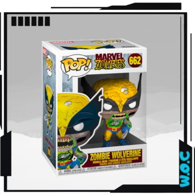Figura Funko Pop! Zombie Wolverine Marvel Zombies nº 662 em caixa