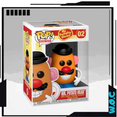 Funko Pop Mr. Potato Head vinil na embalagem