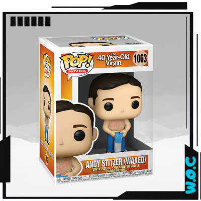 Figura Pop! Vinyl Andy Stitzer (Waxed) em caixa com janela