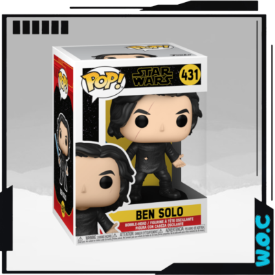 Figura Funko Pop! de Ben Solo Star Wars nº 431 em caixa de embalagem