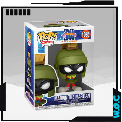 Figura Funko Pop Marvin the Martian de Space Jam A New Legacy, número 1085, em caixa de embalagem original