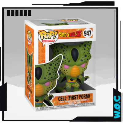 Figura de vinil POP! Dragon Ball Z Cell First Form na caixa
