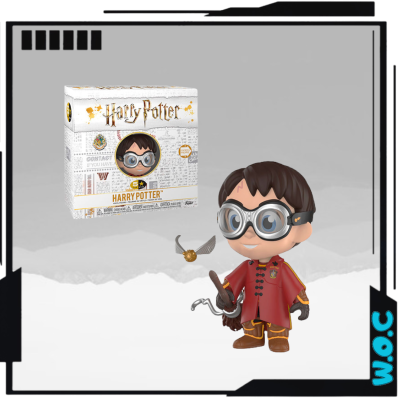 Figura Funko Pop Harry Potter com roupa de quadribol e pomo de ouro