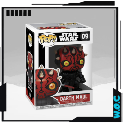 Figura Pop! Darth Maul Star Wars em caixa com janela