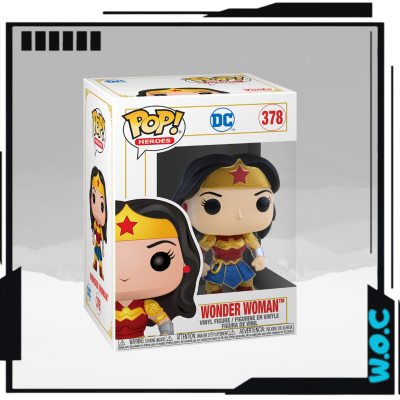 Figura de vinil Wonder Woman POP! Heroes numa caixa