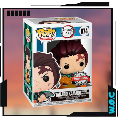 Figura Funko Pop! de Tanjiro Kamado na caixa