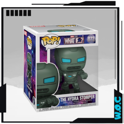 Funko Pop! The Hydra Stomper na caixa original com fundo roxo estrelado