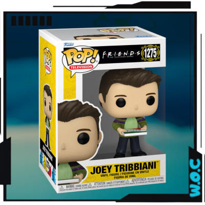 Funko Pop Joey Tribbiani da série Friends em caixa