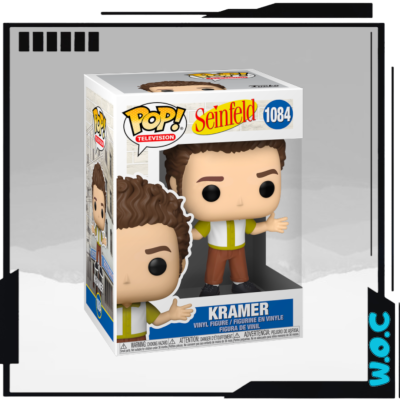 Figura Funko Pop! personagem Kramer da série Seinfeld na caixa