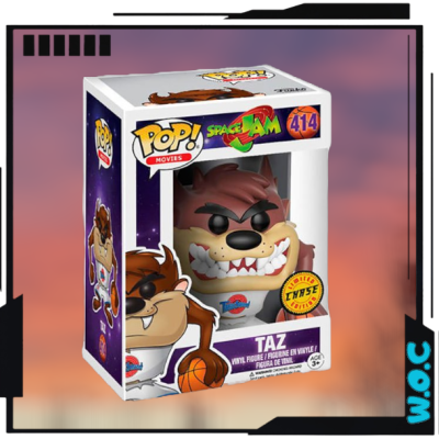 Figura Funko Pop! Taz de Space Jam, nº414, vinil, edição limitada