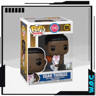 Funko Pop Basketball Isiah Thomas Detroit Pistons número 101 em embalagem