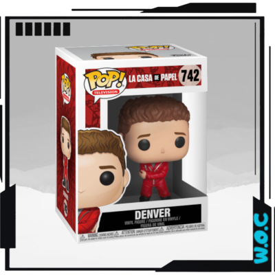 Boneco Funko Pop Denver La Casa de Papel em embalagem
