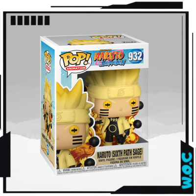 Funko Pop! Naruto Sixth Path Sage, número 932, na embalagem