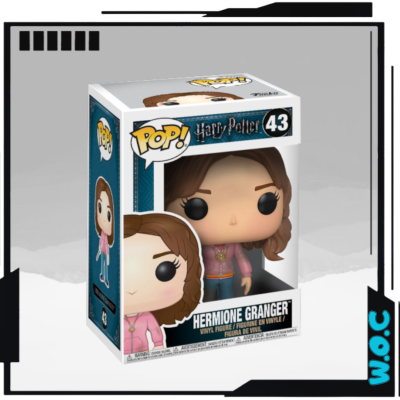 Figura Funko Pop Hermione Granger da série Harry Potter na embalagem.