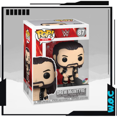 Figura Funko Pop WWE Drew McIntyre em caixa