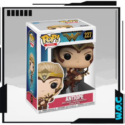 Boneco Funko Pop! Antiope em embalagem com texto