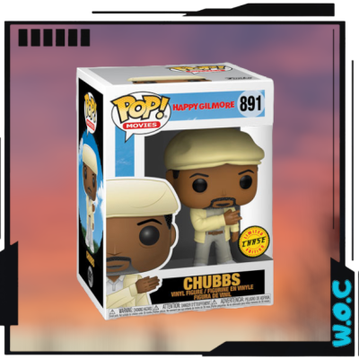 Caixa Funko Pop! Chubbs do filme Happy Gilmore com personagem em vinil