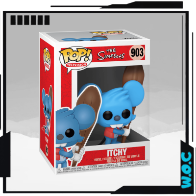 Funko Pop! Itchy The Simpsons número 903 na embalagem original