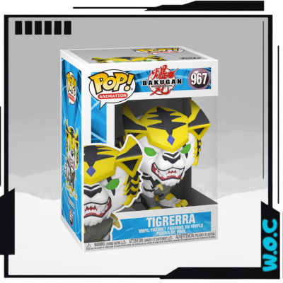 Funko Pop Tiguerra da série Bakugan na caixa