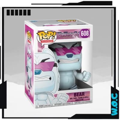 Figura Bear Funko Pop! vinil com óculos rosa na caixa