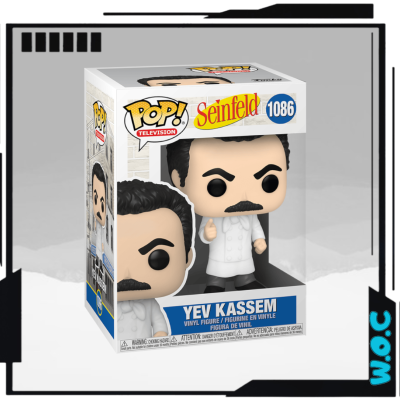 Figura Pop! Seinfeld Yev Kassem em caixa transparente