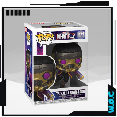Figura Funko Pop! T'Challa Star-Lord na caixa