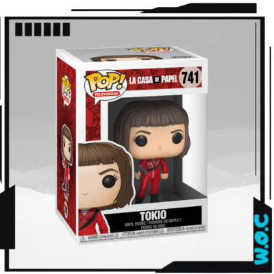 Figura Funko Pop TOKIO da série LA CASA DE PAPEL em embalagem