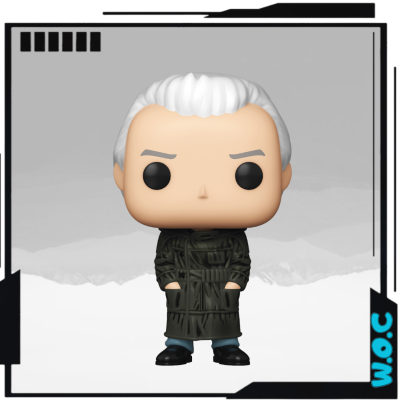 Figura Funko Pop com casaco verde escuro e cabelo branco