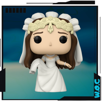 Figura Funko Pop de noiva com vestido e véu brancos