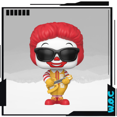 Figura Funko Pop Ronald McDonald com óculos escuros