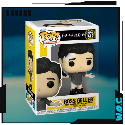 Figura vinilica Pop! Television Ross Geller Friends 1278 em caixa