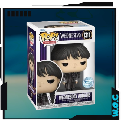 Funko Pop! Wednesday Addams número 1311 na caixa