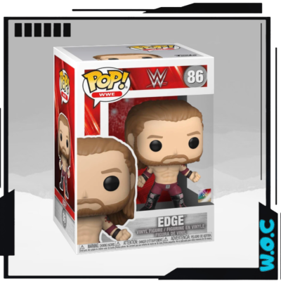 Funko Pop! da WWE Edge número 86 numa caixa