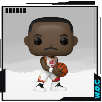 Boneco Funko Pop jogador de basquetebol dos Rockets com bola