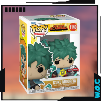 Boneco Funko Pop! Izuku Midoriya da My Hero Academia na caixa