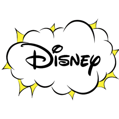 Balão de fala preto com contorno cinzento e triângulos amarelos ao redor