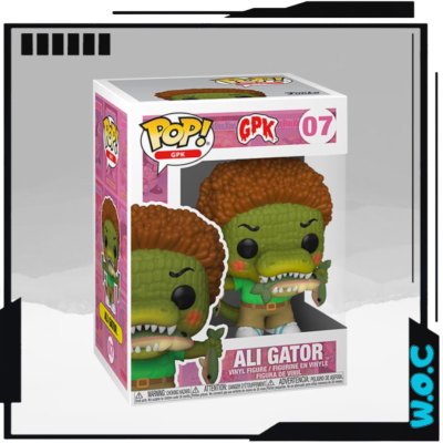 Figura em vinil ALI GATOR dentro de caixa POP! GPK