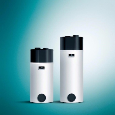 Dois aparelhos cilindricos brancos com tampa preta e display digital