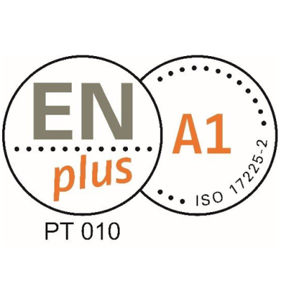 Logótipo EN plus A1 com ISO 17225-2