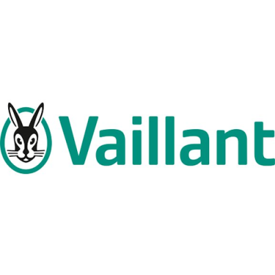 Logótipo da Vaillant com coelho e texto verde